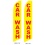 Car wash yellow swooper flag
