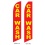 Red car wash swooper flag